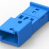 Socket, 3 pole, straight, 1 row, blue, 3-968700-1