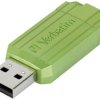 Pamięć USB firmy Verbatim PinStripe128 GB Eukaliptus, zielony