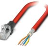 1112858 Patch Cord S/Ftp 5 Linka Cu,Cynowana Pvc Czerwony 3M 22Awg