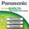 4 x akumulatorki Panasonic Evolta R03/AAA 750mAh