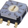 Encoding rotary switch, 10 pole, BCD, straight, 100 mA/5 VDC, SA-7010B