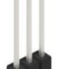 Pin header, 3 pole, pitch 2.54 mm, straight, black, 10046795