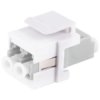 FO connector, LC duplex socket to LC duplex socket, OM1/OM2, multimode, ceramic, beige, BS08-10204