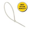 Opaska Nylonowa Zaciskowa Bezhalogenowa 3,6X370mm (Biała) 100 Szt.
