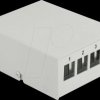 43407 Keystone Patch Panel 4 Port grey