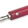Adapter z wtykiem bananowym Męski Śruba typ Wtyk bananowy Czerwony 15A Mueller Electric rozmiar 4 mm