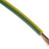 Przewód montażowy 6 mm² Zielony/Żółty RS PRO PVC 10 AWG 1 kV dł. 100m 78/0,295 mm +105 (Air), +60 (Oil)°C BS6231 typ