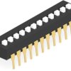 DIP switche, Off-On, 12 pole, straight, 1 A/5 VDC, 1-1825057-0