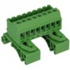 Złączka na szynę DIN; 8 torowa; rozłączna