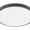 Plafoniera ATOL LED, Ø400mm, 4000K, 32W, 2560lm, AC220-240V, 50/60 Hz, PF0,9, IP54, black, 3y
