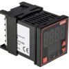 Regulator temperatury PID panelowy 3-wyjściowy, Uz 24 V AC/DC, +100 → +1824C (termopara typu B), 0 →
