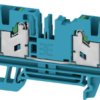 Through terminal block, snap-in, 4.0 mm², 32 A, 8 kV, blue, 2874870000