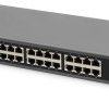 DIGITUS 24-portowy przełącznik sieciowy Gigabit PoE, 19 cali, zarządzany L2, 2 porty uplink, SFP, 430 W, af/at