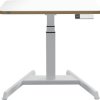 Biurko do pracy na stojąco i siedząco Leitz elektryczna regulacja wysokości, regulacja wysokości biały