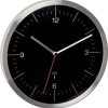 TFA Dostmann 60.3544.01 Sterowany radiowo Zegar ścienny 245 mm x 41 mm x 245 mm stali szlachetnej cicha praca mechanizmu