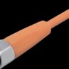 Sensor actuator cable, M12 cable socket, straight, A to open end, 5 pole, 3 m, PVC, orange, 4 A, EVT103
