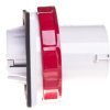 Wtyczka odbiornikowa 63A 5P 400V czerwona IP67 81883