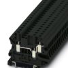 Through terminal block, screw connection, 0.14-6.0 mm², 3 pole, 32 A, 6 kV, black, 1079167