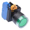 YW1L-AF2E10Q4G Green 24V illuminated 22mm Maintained Shrouded Push Button Switch NO IP65 IDEC
