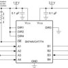 Four-bit dual-supply bus transceiver with configurable voltage-level shifting and tri-state outputs