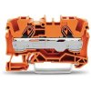 Blok zacisków na szynę DIN WAGO poziomy: 1 TOPJOB S Pomarańczowy 800V 6mm² Wciskane IECEx/ATEX/CSA