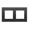 SIMON54 inox dark metalowa DRN2/83 Ramka 2-kr.