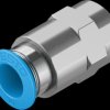 153028 Push-in fitting, straight, with external hexagon, G1/4 <> dia. 1