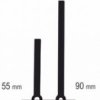 UM213Y.09C Komplet wskazówek: godzinowa 55mm, minutowa 90mm - typu pałka, czarne - typu Y