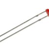 Dioda LED; Q300HCR1G; 3mm; czerwony; Światłość: 65mcd; 35°; czerwona; dyfuzyjna; 1,8V; 20mA; 645nm; przewlekany (THT); Yetda