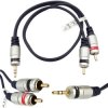 Kabel Jack 3,5St - 2xRCA 0,5m DIGITAL/Vitalco Stereo