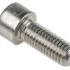 Śruba imbusowa M10 długość 25mm Nakrętka, gniazdo sześciokątne Stal nierdzewna RS PRO
