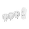 Gniazdo sieciowe sterowane pilotem x3 mini ORNO / OR-GB-463