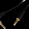 MU1MMSRA Audio cable, 3.5-mm jack, stereo, 30 cm, angled