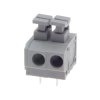 Złącze zatrzaskowe do druku, 2 pola, raster 5mm, wysokość 15,5mm, 250V / 10A, 1,5mm², PA66, Degson DG235