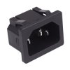 C14 Snap-Fit IEC Chassis Inlet Socket 6.3mm Terminals 10A