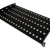 Półka stała 19 1U głęb. 280mm, czarna, 2 punkty mocowania SA-P-19-1U-280-2-C-02