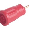Gniazdo bananowe Żeński Połączenie lutowane typ Gniazdo bananowe Czerwony 24A Hirschmann Test & Measurement rozmiar 4 mm