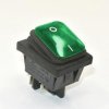 KCD4-B 16A / 250V IP65 Illuminated DPST Rocker Switch, Green