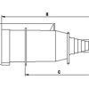 Wtyczka metalowa przenośna 16A/4/400V IP44 3126-326 TAREL