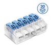 Szybkozłączka instalacyjna SCL5 z dźwignią do linek i drutów 0,2…4 mm2 5-torowa 30szt. 88000323S SIMET