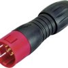 Miniaturowe złącze okrągłe kablowe męskie Binder 99-9105-50-03, 7 A, 3-Pin