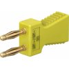 Jumper, pitch 6 mm, 30 VAC/60 VDC, 60 V, 10 A, gold-plated, yellow, 63.9352-24