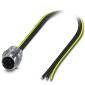 Phoenix Contact 1411654 Złącze czujnika/aktuatora do zabudowy SACC-E-M12FSS-3P-M16/0,5 PE, piny: 3, 0.50 m, 1 szt.
