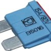 Automotive flat fuse, 15 A, 80 V, blue, (L x W x H) 19 x 5 x 19 mm, 166.7000.5152