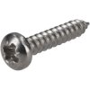 R-TECH 337128 Pozi Pan Head Self-Tapping A2 S/St Screws No.6 3/4in 19.0mm -Pk100
