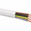 Przewód OWY 4x0,5 mm2 (300/500V) oponowy warsztatowy H05VV-F (krążek 100m) biały 5907702810935 ELEKTROKABEL