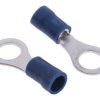 Zacisk oczkowy rozmiar przewodu 2.5mm² Ø , M6 izolowany średnica wew 6.35mm Niebieski RS PRO