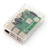 Obudowa Raspberry Pi Model 3B+/3B/2B - przezroczysta Lite z dostępem GPIO