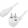 SN32-3/10/1.8WH Kabel: 3x1mm2, IEC C13 żeński,IS1-16P (H) wtyk kątowy, 1,8m