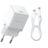 Baseus Palm P10111605213-01 30W szybka ładowarka sieciowa z gniazdem USB-C PD 3.0 PPS + kabel 1m